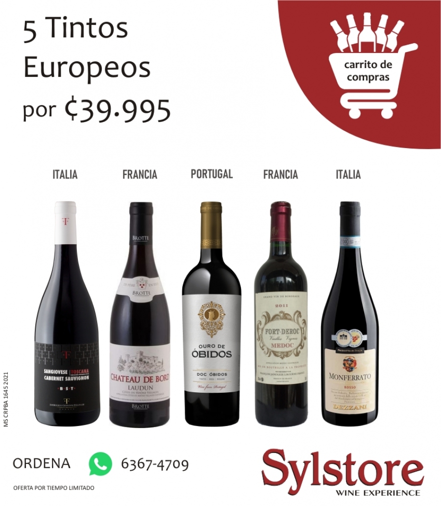 96434467-01.jpg 5 Tintos Europeos en 39.995 - Image 1