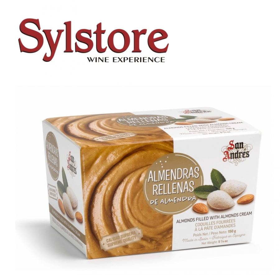 ALMENDRAS RELLENAS DE ALMENDRAS Almendras Españolas Rellenas de Almendra San Andrés 150g - Image 1