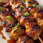 Pincho de pollo a la Caribeña