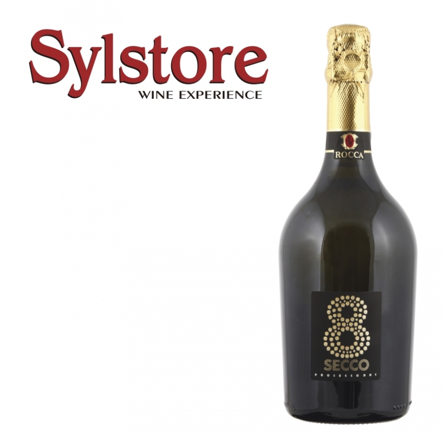 ROCCA 8 SECCO PROSECCO MILLESIMATO Rocca 8 Secco Prosecco Millesimato Extra Dry 750ml - Semi DulceC - Image 1
