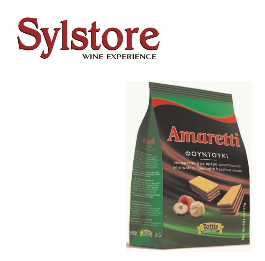 WAFERS AMARETTI AVELLANAS TOTTIS Wafers Amaretti Avellanas Tottis 125g - Image 1