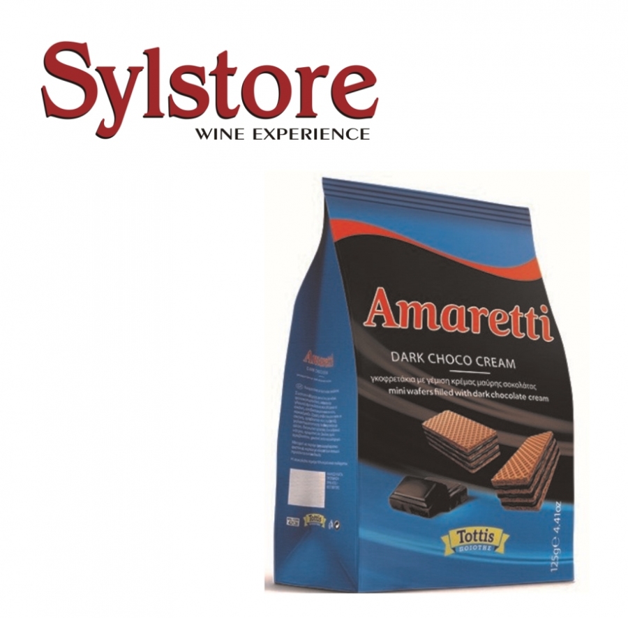 WAFERS AMARETTI CHOCOLATE TOTTIS Wafer Amaretti Chocolate Tottis 125g - Image 1