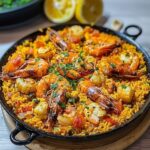 Arroz meloso con frutos del Mar para compartir
