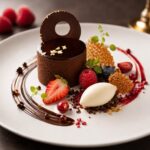 Textura de Chocolate amargo, crocante  y frutos rojos