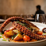 Pulpo crujiente al grill